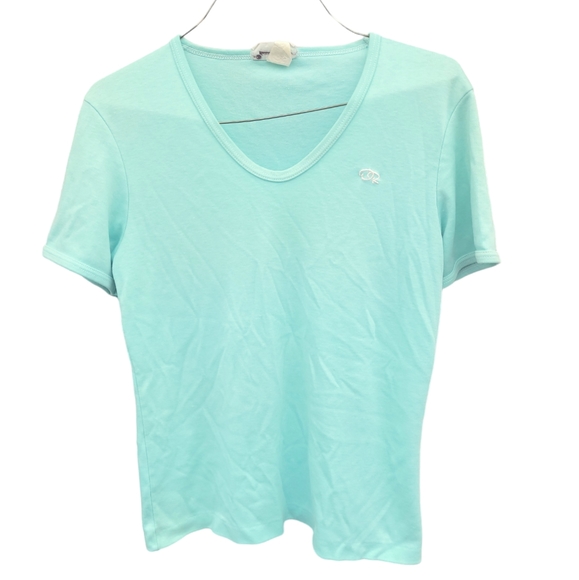 Oscar de la Renta Tops - Vintage Oscar De La Renta Women's V-neck Tee